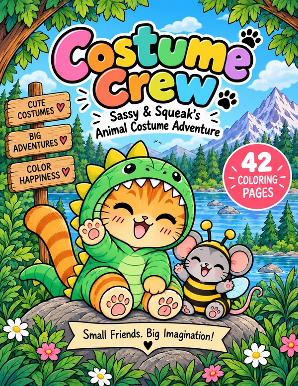 Costume Crew: Sassy & Squeak’s Animal Costume Adventure book cover.